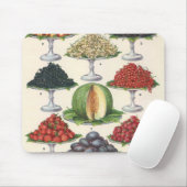ヴィンテージ品揃えフルーツのトレイへのケータリング マウスパッド (マウス)