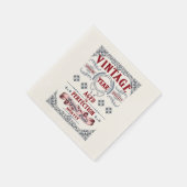 ヴィンテージ品質の完成度、誕生日 スタンダードカクテルナプキン (角)