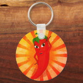 ヴィンテージ唐辛子スーパースター キーホルダー (正面)