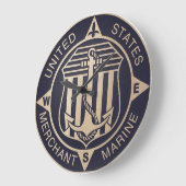 ヴィンテージ商船大型時計 ラージ壁時計 (傾斜)