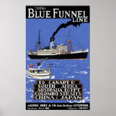 ヴィンテージ商船旅行ポスター ポスター (正面)