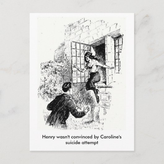 ヴィンテージ喜劇のはがき ポストカード (正面)