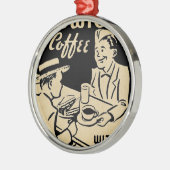 ヴィンテージ喫茶店 メタルオーナメント (左)