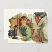 ヴィンテージ営業所、CEOボス、秘書 (正面/裏面)