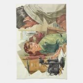 ヴィンテージ営業所、CEOボス、秘書 キッチンタオル (縦)