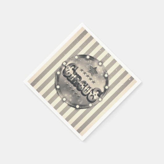 ヴィンテージ回ストライプの路ストライプパーティーイベントカスタム スタンダードカクテルナプキン (角)
