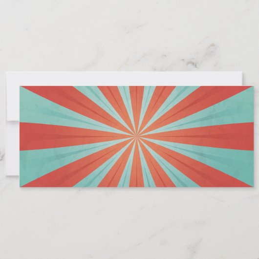 ヴィンテージ回路カーニバルチケットフォト誕生日 招待状 (裏面)