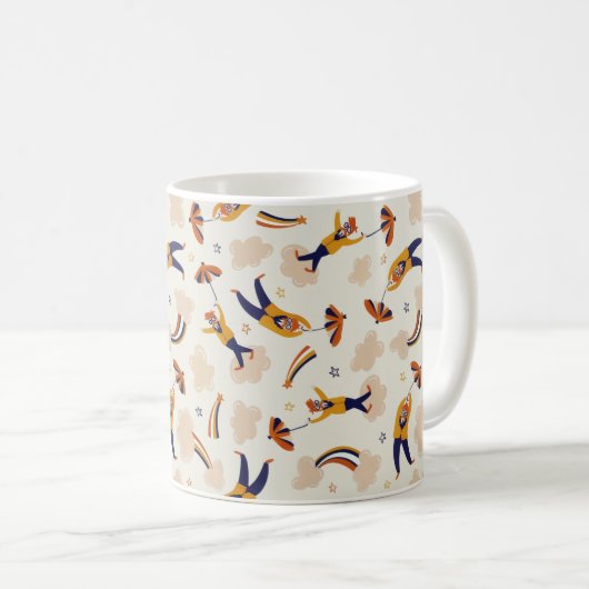 ヴィンテージ回路カーニバルピエロパーティー コーヒーマグカップ (正面右)