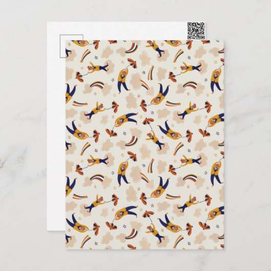 ヴィンテージ回路カーニバルピエロパーティー シーズンポストカード (正面/裏面)