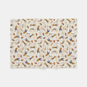 ヴィンテージ回路カーニバルピエロパーティー フリースブランケット (正面(横))