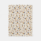 ヴィンテージ回路カーニバルピエロパーティー フリースブランケット (正面)