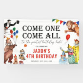 ヴィンテージ回路カーニバルフェスティバルキッド誕生日 横断幕 (横)