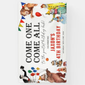 ヴィンテージ回路カーニバルフェスティバルキッド誕生日 横断幕 (縦)