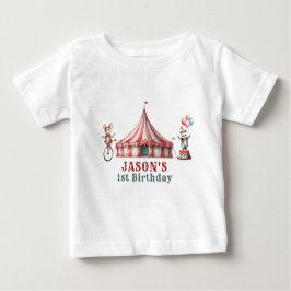 ヴィンテージ回路カーニバル誕生日 ベビーTシャツ