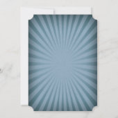 ヴィンテージ回路チケット男の赤ちゃんシャワー招待状 招待状 (裏面)