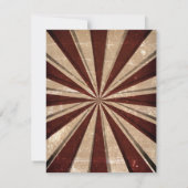 ヴィンテージ回路婚約シャワー招待状 招待状 (裏面)