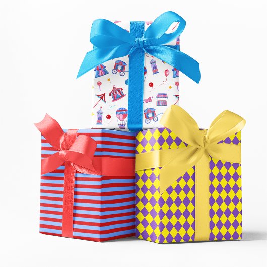 ヴィンテージ回路誕生日トリオシームレス紙 ラッピングペーパーシート