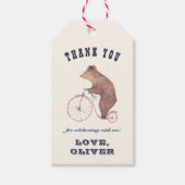 ヴィンテージ回路誕生日メッセージカード ギフトタグ (正面)