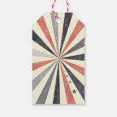 ヴィンテージ回路誕生日メッセージカード ギフトタグ (裏面)