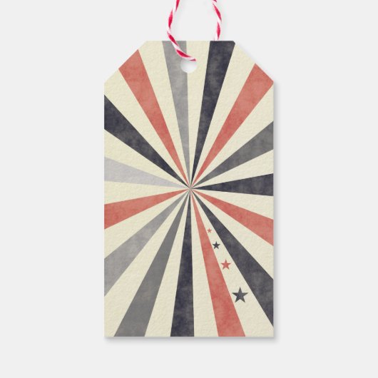 ヴィンテージ回路誕生日メッセージカード ギフトタグ (裏面)