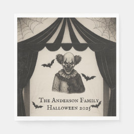 ヴィンテージ回路 | カーニバル幽霊のよく出るテーマハロウィーン スタンダードランチョンナプキン