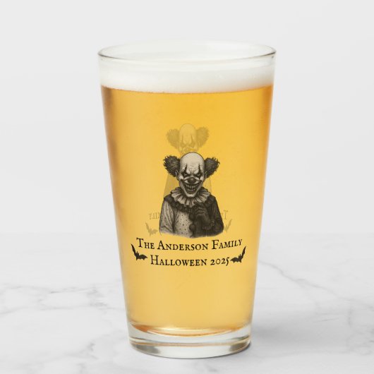 ヴィンテージ回路 | カーニバル幽霊のよく出るテーマハロウィーン タンブラーグラス (ドリンク裏面)