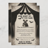 ヴィンテージ回路 | ダークカーニバルソイラエハロウィーン 招待状 (正面/裏面)