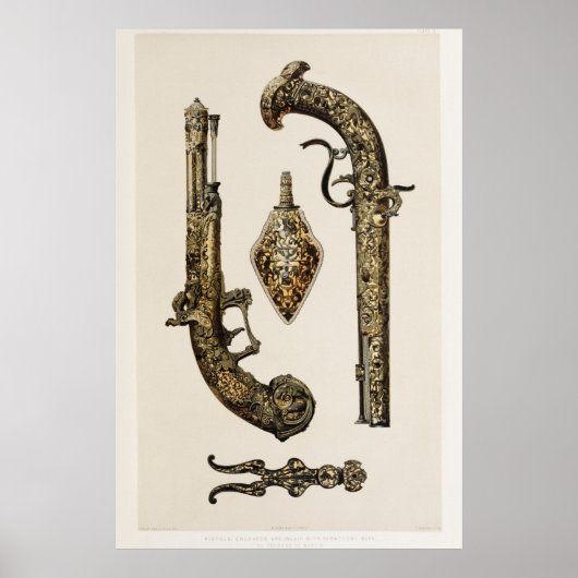 ヴィンテージ回転イラストレーション ポスター (正面)