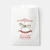 ヴィンテージ回転木馬カーニバルサーカス赤ちゃんシャワー フェイバーバッグ (正面)