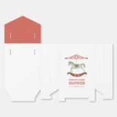 ヴィンテージ回転木馬カーニバルサーカス赤ちゃんシャワー フェイバーボックス (見開き)