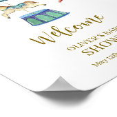 ヴィンテージ回転木馬カーニバルベビーシャワーウェルカム ポスター (角)