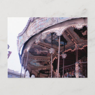 ヴィンテージ回転木馬後 ポストカード