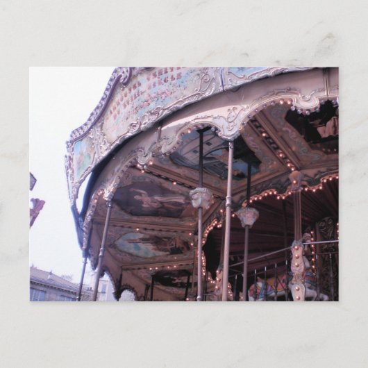 ヴィンテージ回転木馬後 ポストカード (正面)