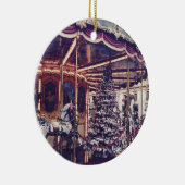 ヴィンテージ回転木馬装飾品 セラミックオーナメント (右)