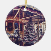 ヴィンテージ回転木馬装飾品 セラミックオーナメント (正面)