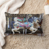 ヴィンテージ回転木馬馬ギャロッピングII ランバークッション (ブランケット)