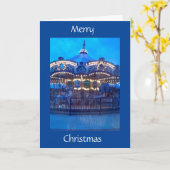 「ヴィンテージ回転木馬」は私の世界を動かす カード (黄色い花)