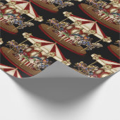 ヴィンテージ回転木馬 ラッピングペーパー (角)