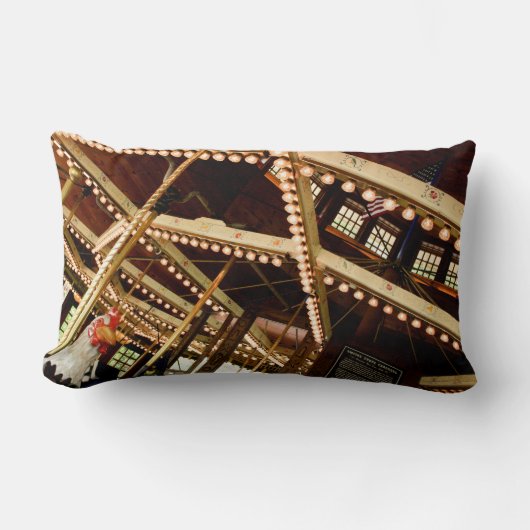 ヴィンテージ回転木馬 ランバークッション (正面)