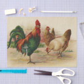 ヴィンテージ回転翼及びhensパーティー組織 薄葉紙 (クラフト)