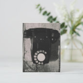 ヴィンテージ回転電話撮影プリント。 ポストカード (スタンド正面)