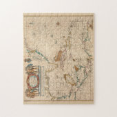 ヴィンテージ図カリブの(1672) ジグソーパズル (縦)