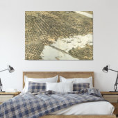 ヴィンテージ図ジャクソンビルFL (1893) キャンバスプリント (インサイチュ (寝室))