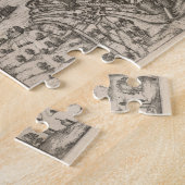 ヴィンテージ図地図(1581年) ジグソーパズル (側面)