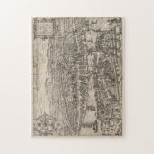 ヴィンテージ図地図(1581年) ジグソーパズル (縦)