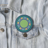 ヴィンテージ図形パターンボタン 缶バッジ (インサイチュ)