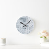 ヴィンテージ図形 ラウンド壁時計 (ホーム)