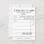 ヴィンテージ図書カード結婚の護衛カード (正面)