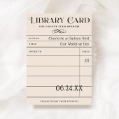 ヴィンテージ図書カード結婚の護衛カード
