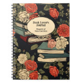 ヴィンテージ図書バラ読書日記 ノートブック (正面)